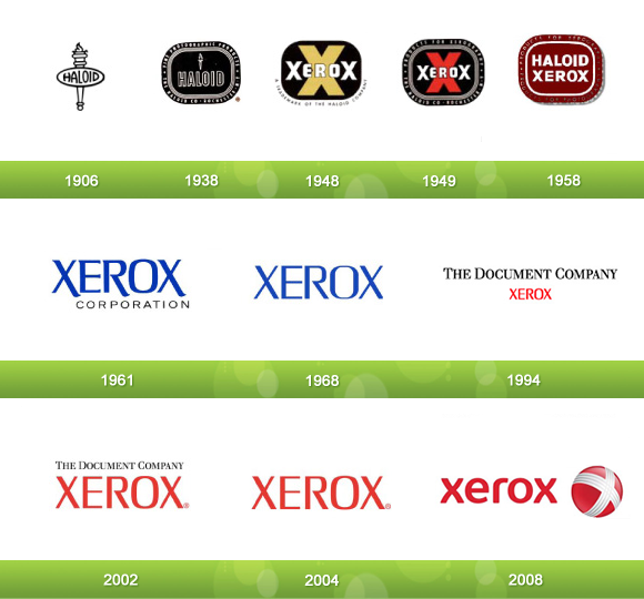 Xerox Logo Evolution